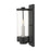 Livex Hillcrest Outdoor Wall Lantern, Textured Black/Clear