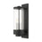 Livex Hillcrest Outdoor Wall Lantern, Textured Black/Clear