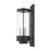 Livex Hillcrest Outdoor Wall Lantern, Textured Black/Clear