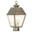 Livex Mansfield 2 Light Outdoor Post Top Lantern, Pewter/Seeded - 2166-29