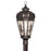 Livex Berkshire 3 Light Post Top Lantern, Bronze/Antique Honey Linen - 2197-07