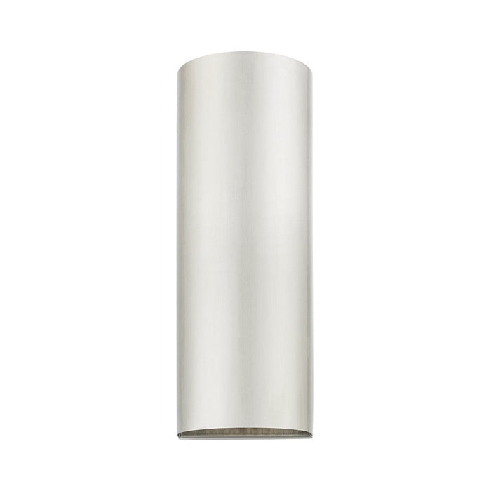 Livex Bond 1 Light Outdoor/Indoor ADA Large Sconce, Brushed Nickel - 22063-91