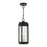 Livex Sheridan 2-LT Outdoor Pendant Lantern, Black/Nickel Cand/Smoke - 22385-04