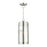 Livex Sheridan 2 Light Outdoor Pendant Lantern, Nickel/EP Smoke - 22385-91