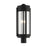 Livex Sheridan 3 Light Post Top Lantern, Black/Nickel Candles/Smoke - 22387-04