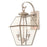 Livex Westover 2 Light Outdoor Wall Lantern, Nickel/Clear Beveled - 2281-91