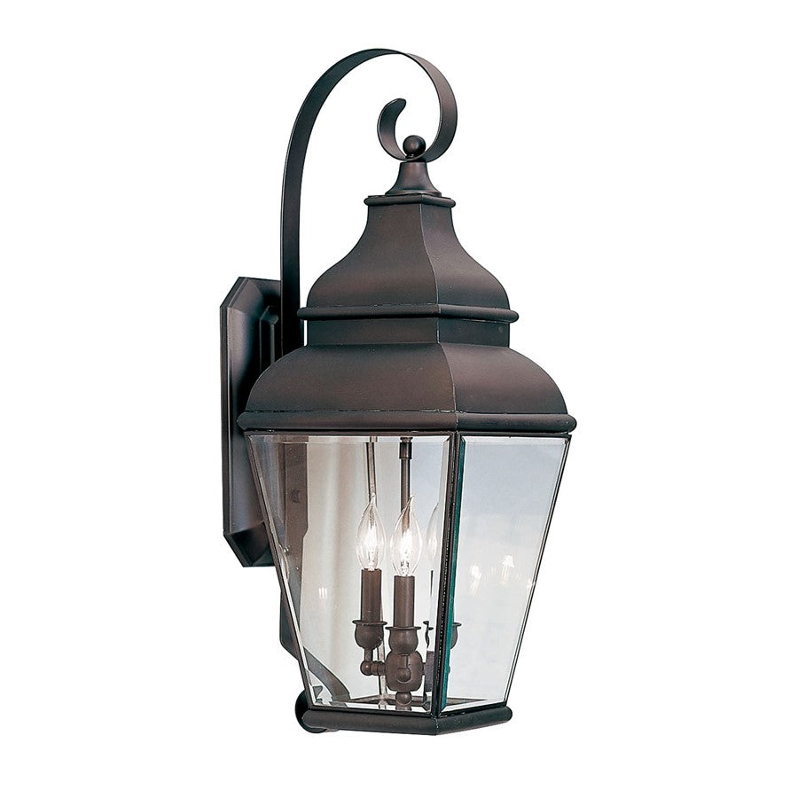 Livex Lighting Exeter Outdoor Wall Lantern, Bronze