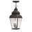 Livex Exeter 3 Light Outdoor Pendant Lantern, Bronze/Beveled - 2597-07