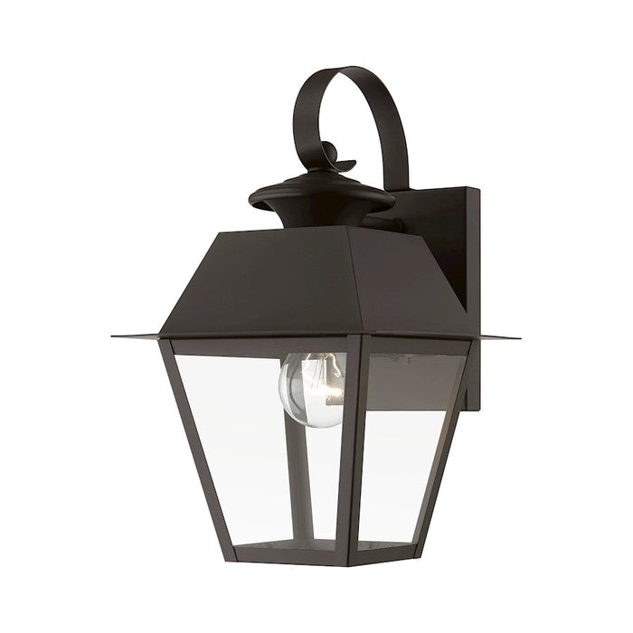 Livex Wentworth 1 Light Outdoor Small Wall Lantern, BZ/BS - 27212-07