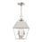 Livex Wentworth 2 Light Outdoor Medium Pendant Lantern, Nickel/Clear - 27217-91