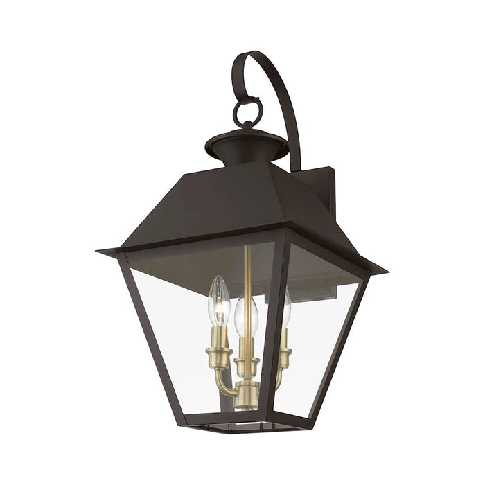 Livex Wentworth 3 Light Outdoor Large Wall Lantern