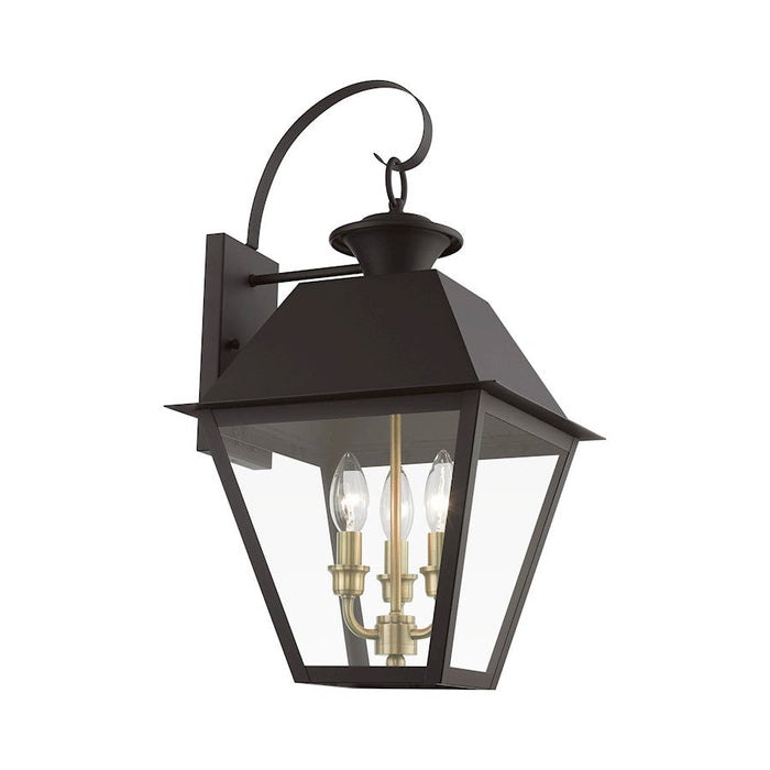 Livex Wentworth 3 Light Outdoor Large Wall Lantern