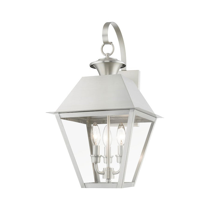 Livex Wentworth 3 Light Outdoor Large Wall Lantern