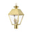 Livex Wentworth 3 Light Outdoor Large Post Lantern, Natural BS - 27219-08