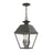 Livex Wentworth 3 Light Outdoor Large Pendant Lantern, Charcoal/Clear - 27220-61