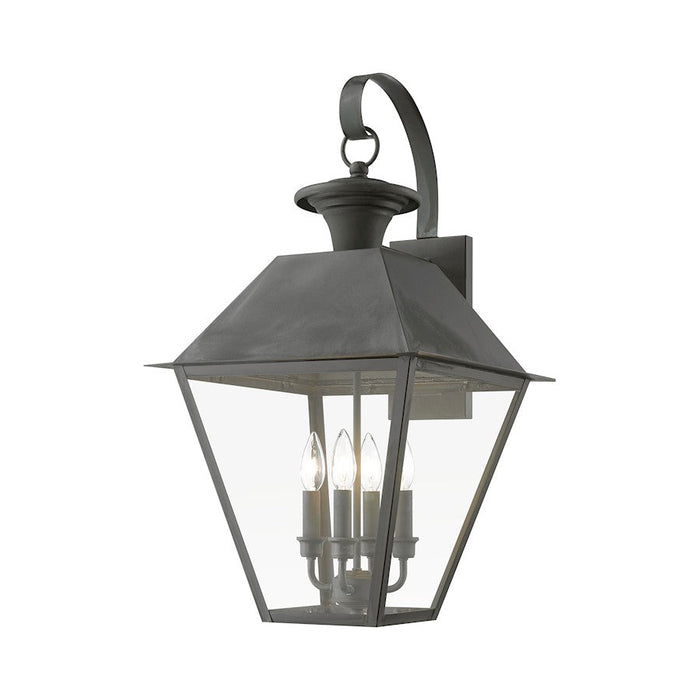 Livex Wentworth 4 Light Outdoor Extra Large Wall Lantern, Charcoal - 27222-61