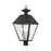 Livex Mansfield 4 Light Outdoor Post Top Lantern, Black - 27223-04