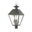 Livex Wentworth 4 Light Outdoor Extra Large Post Lantern, Charcoal - 27223-61