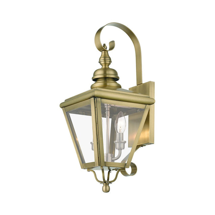 Livex Adams 2 Light Outdoor Medium Wall Lantern