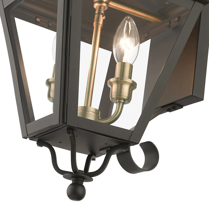 Livex Adams 2 Light Outdoor Medium Wall Lantern