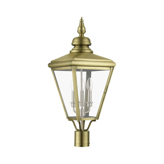 Livex Adams 3 Lt Outdoor Large Post Top Lantern