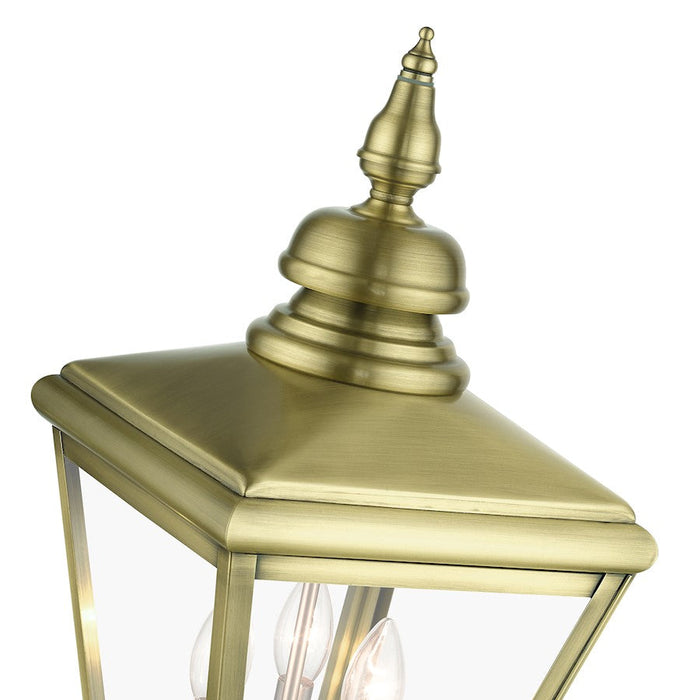 Livex Adams 3 Lt Outdoor Large Post Top Lantern