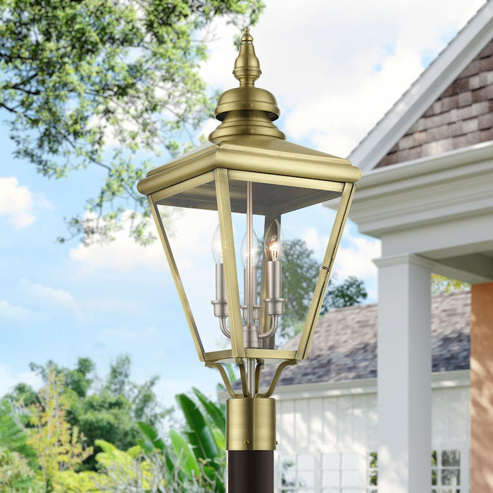 Livex Adams 3 Lt Outdoor Large Post Top Lantern