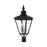 Livex Adams 3 Lt Outdoor Large Post Top Lantern, Black/Nickel/Cluster - 27375-04