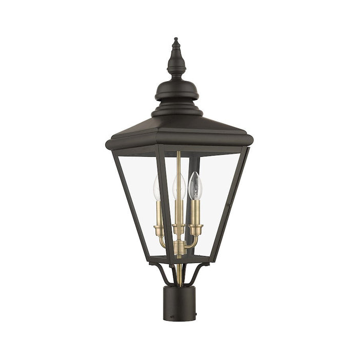 Livex Adams 3 Lt Outdoor Large Post Top Lantern