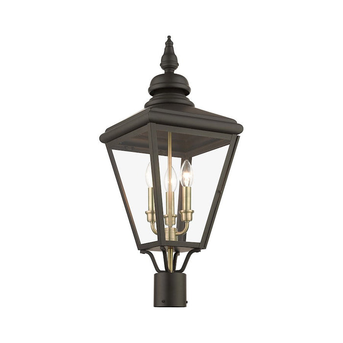 Livex Adams 3 Lt Outdoor Large Post Top Lantern