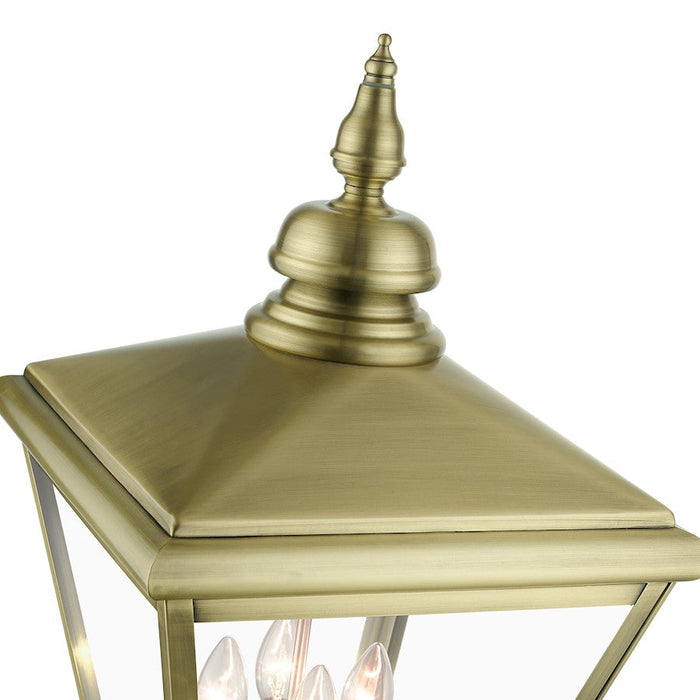 Livex Adams 4 Lt Outdoor XL Post Top Lantern