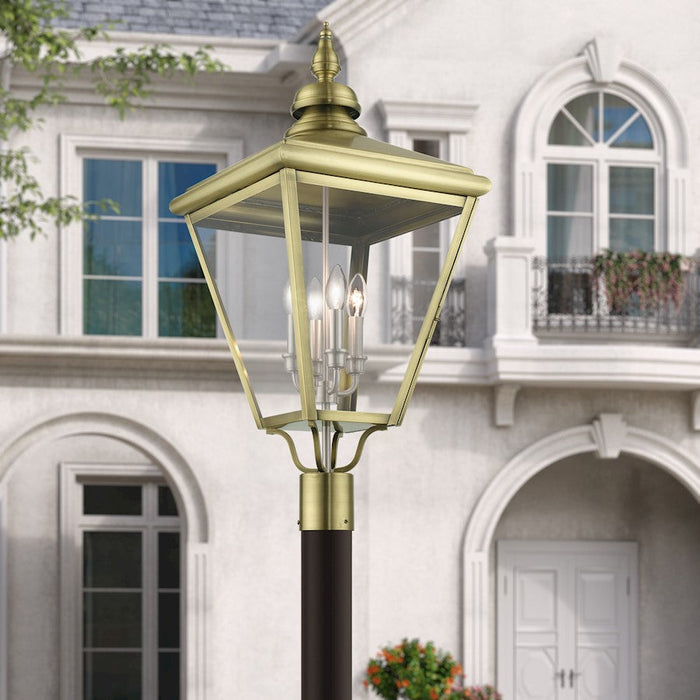 Livex Adams 4 Lt Outdoor XL Post Top Lantern