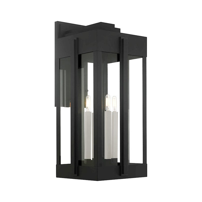 Livex Lexington 4 Light Outdoor Wall Lantern, Black - 27716-04