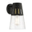 Livex Covington 1 Lt Outdoor Med Wall Lantern, Black/Gold/Clear - 27972-04