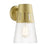 Livex Covington 1 Lt Outdoor Med Wall Lantern, Gold/Clear - 27972-33