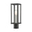 Livex Gaffney 1 Light Outdoor Post Top Lantern, Black/Nickel/Clear - 28034-04