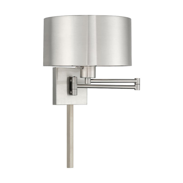 Livex Lighting 1 Light Swing Arm Drum Wall Lamp