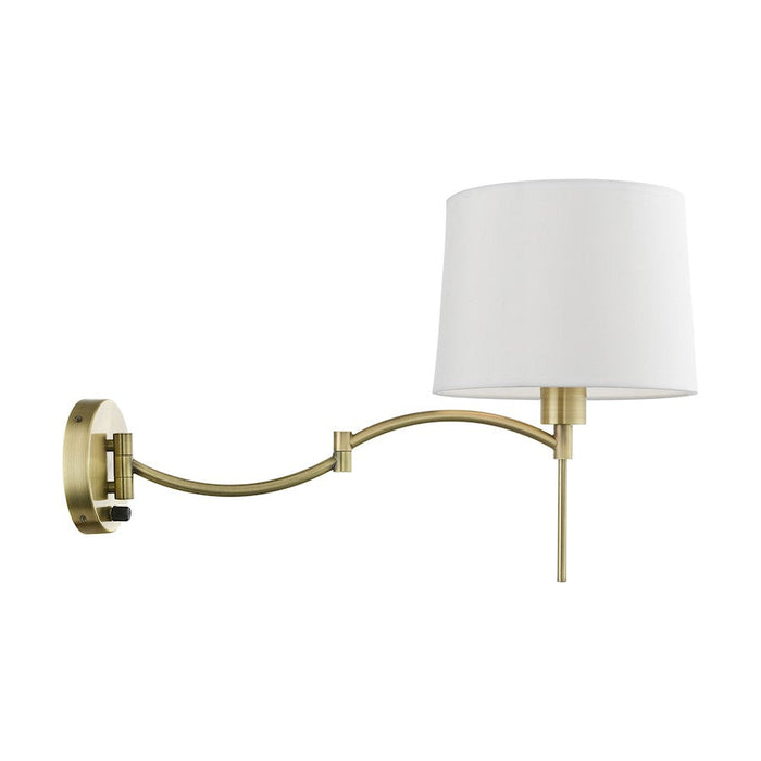 Livex Swing Arm Wall Lamps 1 Light 11" Swing Arm Wall Lamp