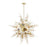 Livex Circulo 8 Lt Large Pendant Chandelier, Brass/Geometric Discs - 40077-12