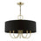 Livex Huntington 5 Light Pendant Chandelier, Black