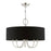 Livex Huntington 5 Light Pendant Chandelier, Nickel/Black - 40115-91