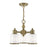 Livex Lighting Middlebush 3 Light Convertible Mini Chandelier/Ceiling, Brass