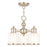 Livex Middlebush 3 LT Conv Mini Chandelier/Ceiling, Nickel/Clear/Opal - 40203-35