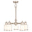 Livex Middlebush 5 Light Dinette Chandelier, B Nickel/Clear/Opal - 40204-91