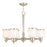 Livex Middlebush 6-LT Chandelier, P Nickel/Clear Outside/Opal Inside - 40206-35