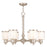 Livex Middlebush 6-LT Chandelier, B Nickel/Clear Outside/Opal Inside - 40206-91