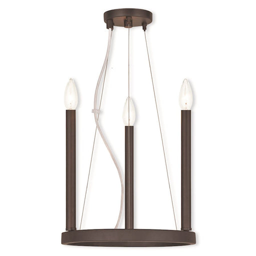 Livex Alpine 3 Light Mini Chandelier, Bronze - 40243-07