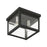 Livex Milford Square Flush Mount, Black/Nickel/Candles/Clear