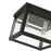 Livex Milford Square Flush Mount, Black/Nickel/Candles/Clear