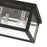 Livex Milford Square Flush Mount, Black/Nickel/Candles/Clear